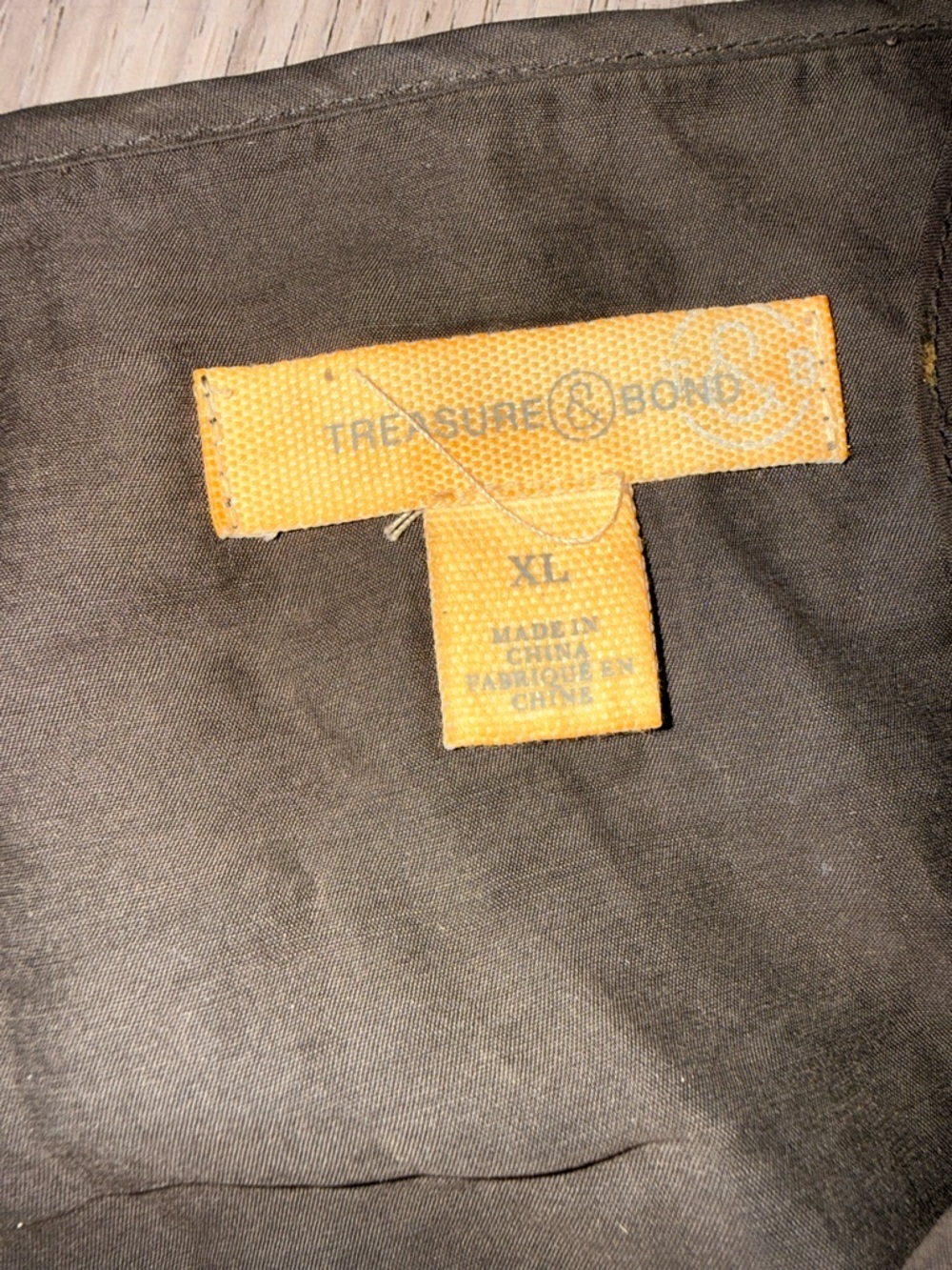Treasure & Bond Olive Green Jacket with Yellow Label - Picture 5 of 5